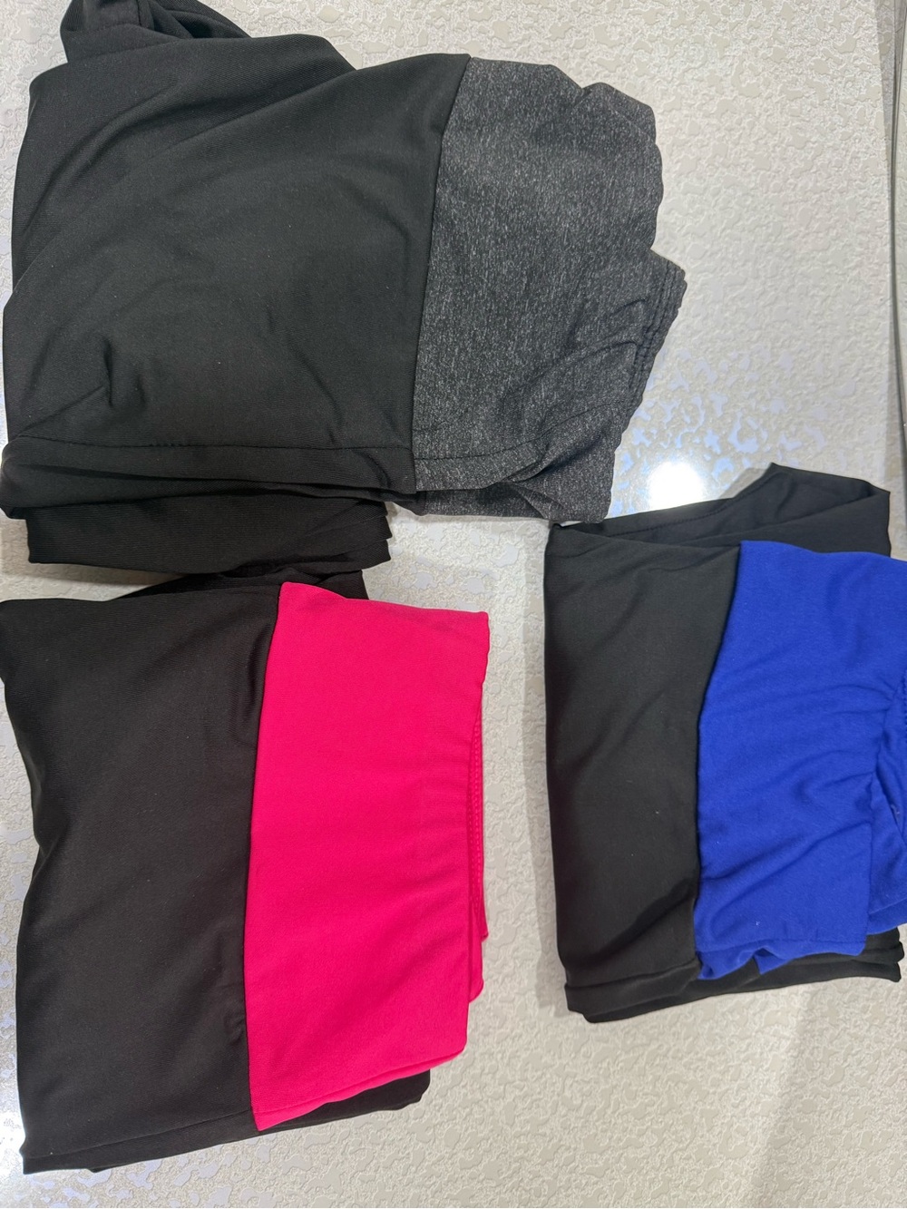 Woman Active Leggings 3Pack - Grey, Hot Pink & Royal Blue